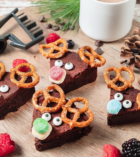 Christmas Reindeer Brownies