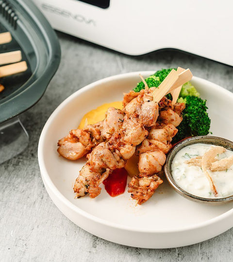 Chicken Souvlaki with Tzatziki Sauce