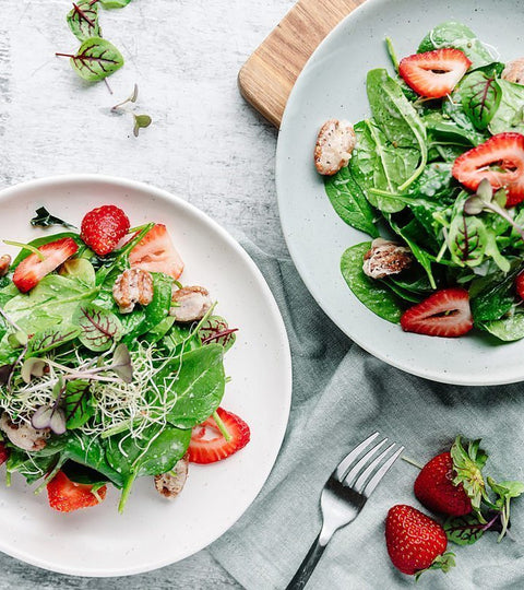 Spinach Salad & Candy Pecan with Apple Vinaigrette