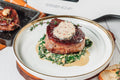 Filet Mignon with Shallot Butter and Creamed Spinach